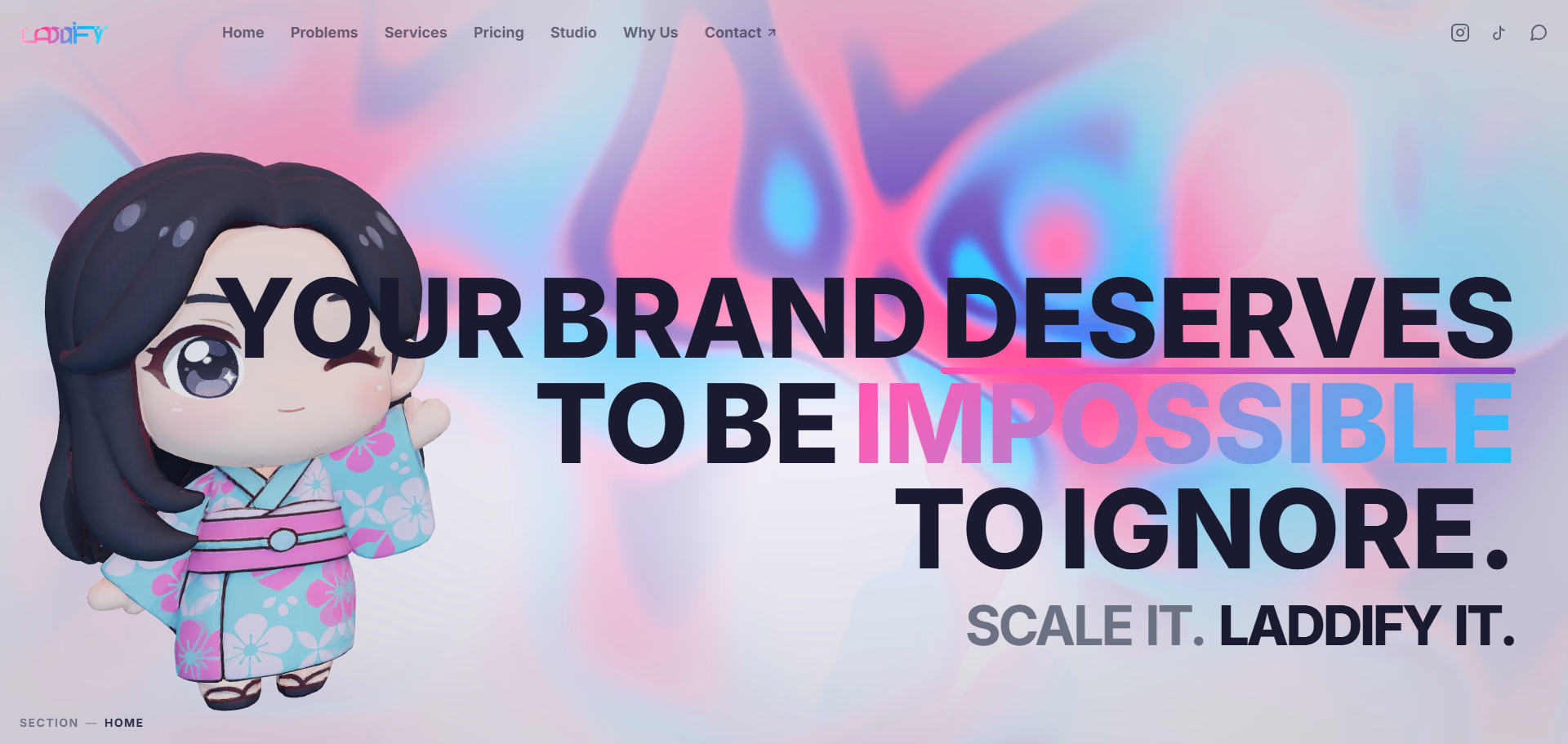 Laddify - 3D Creative Agency Compro